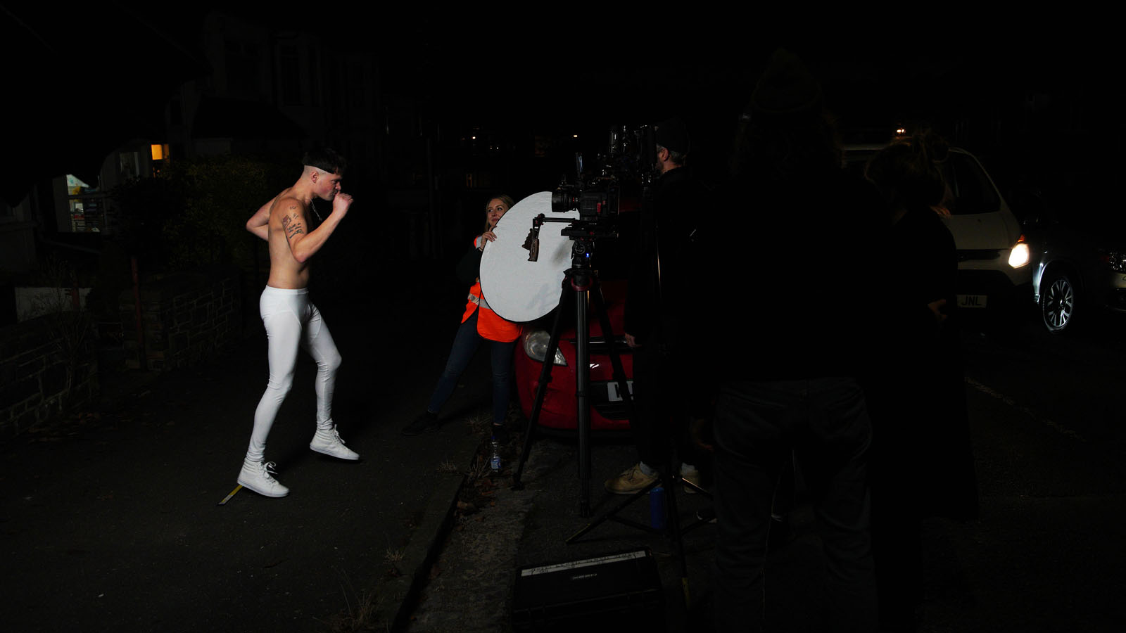 Video production still from IDLES