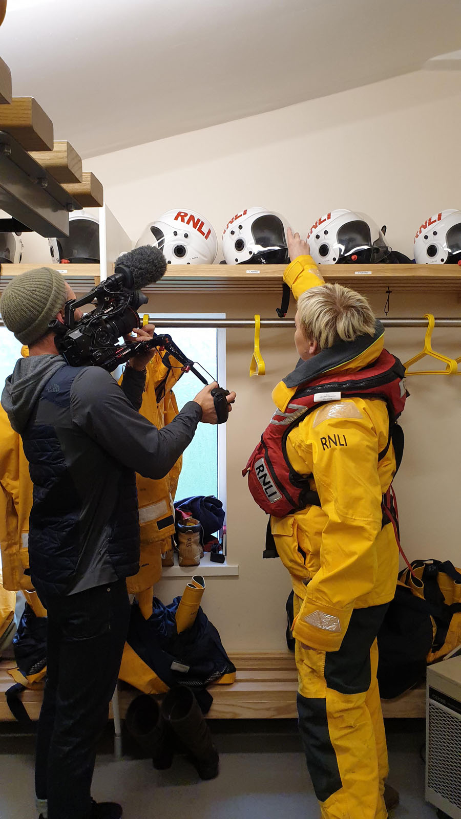 Video production still from RNLI