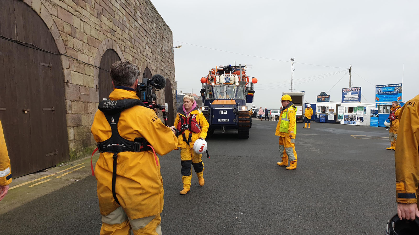 Video production still from RNLI