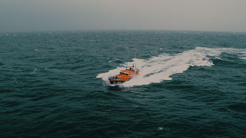 Video production still from RNLI