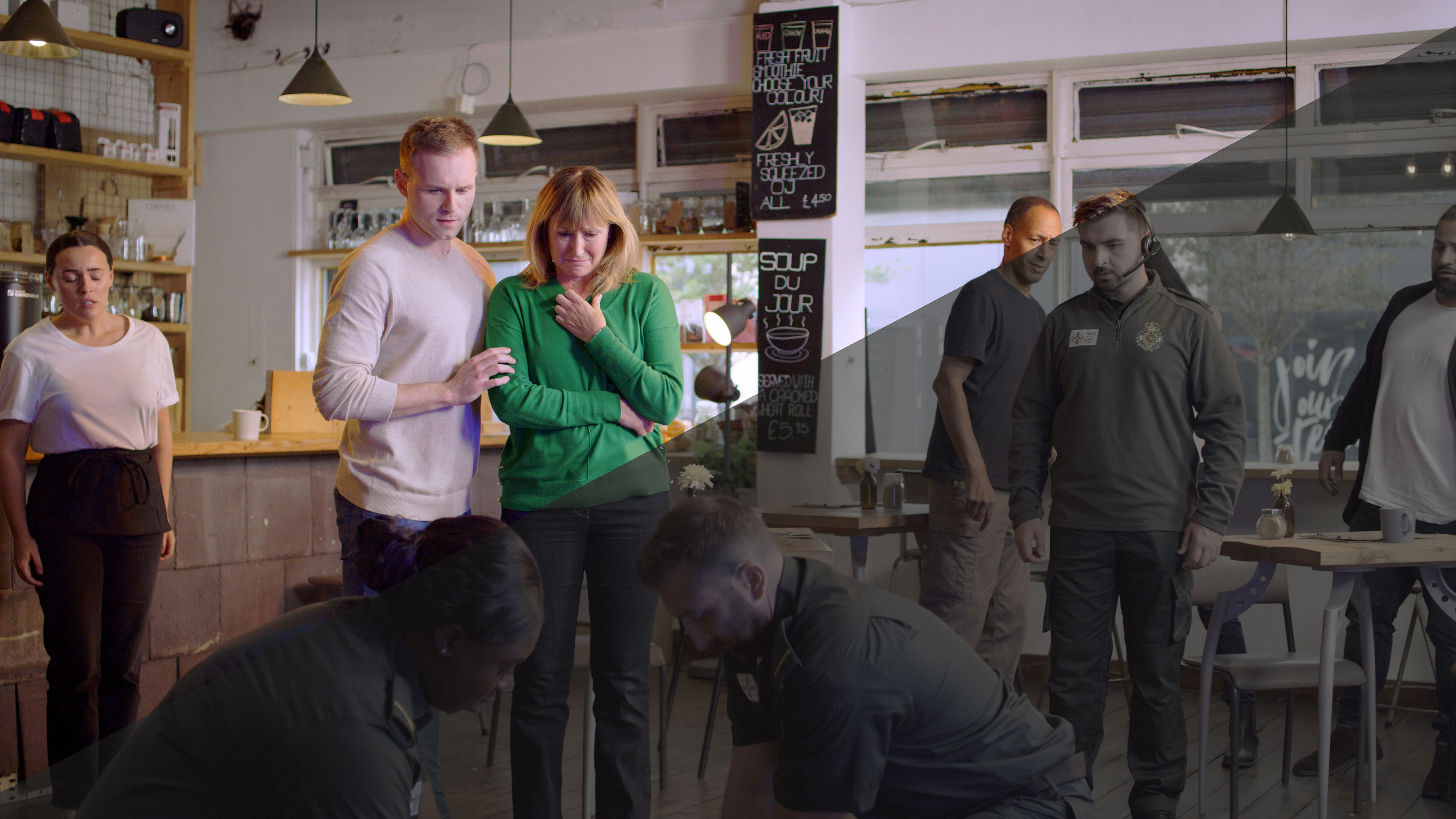 Video production still from Save A Life Cymru