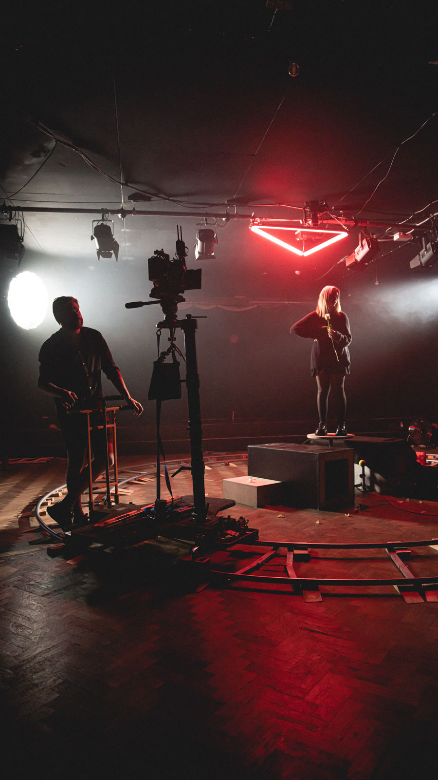 Music video production still from Gavin Thorpe