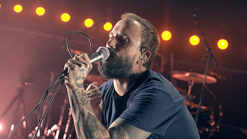 Video production still from IDLES