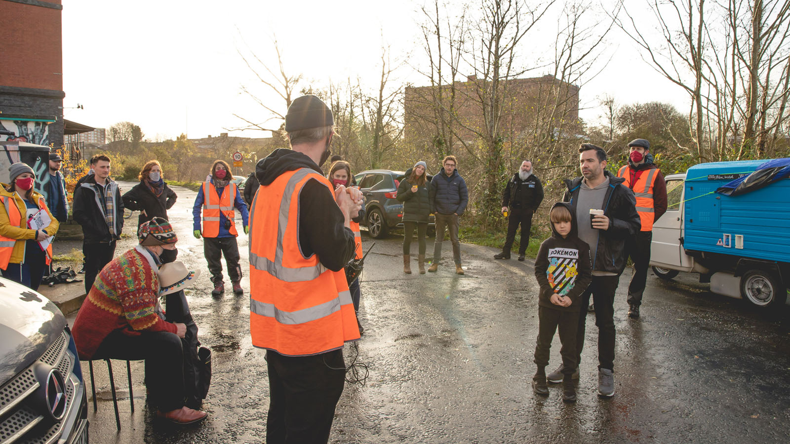 Music video production still from Keir