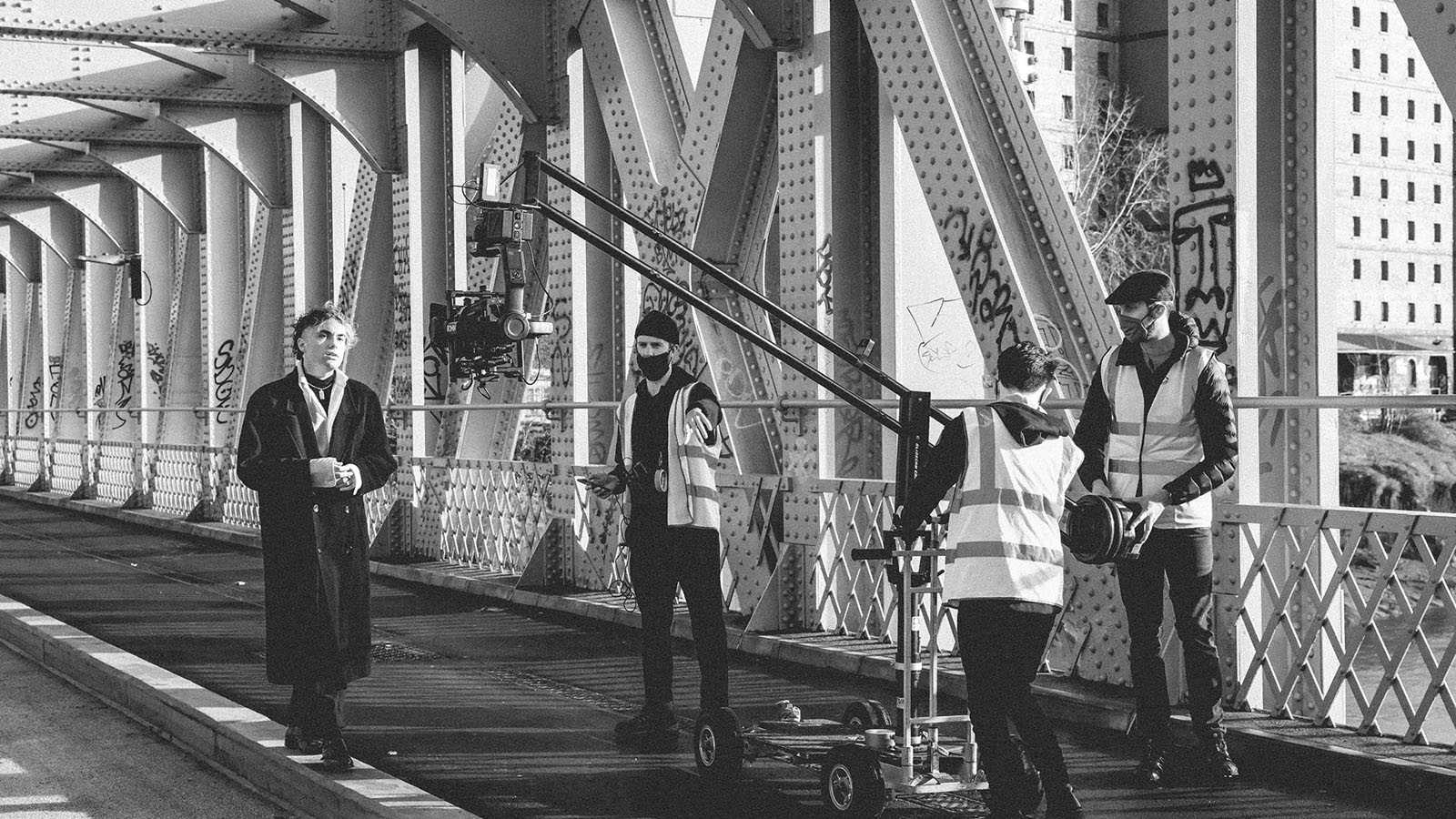 Music video production still from Keir