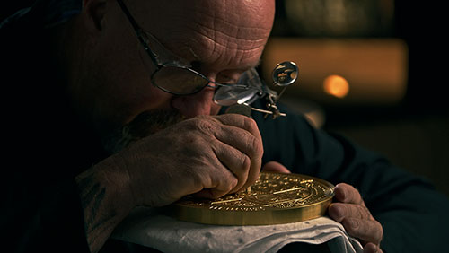 Video production still from The Royal Mint