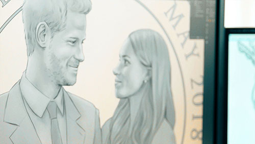 Video production still from The Royal Mint